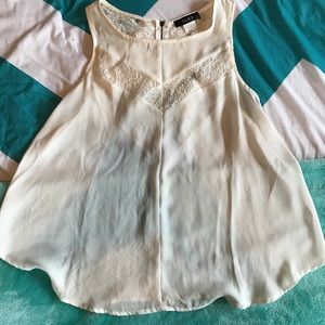White lace tank top